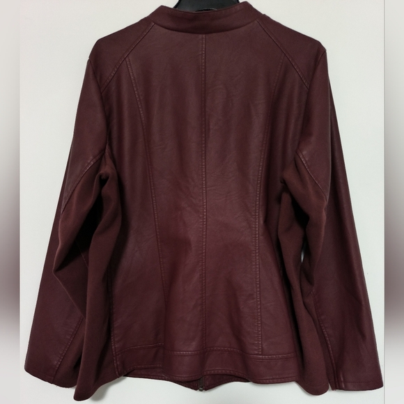 Avenue Faux Leather Jacket / Size 2X - Picture 9 of 10